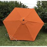 Bellrino Decor Replacement Medium Coffee/Taupe Strong & Thick Umbrella Canopy for 9ft 6 Ribs Medium Coffee/Taupe (Canopy Only) (Brick 96)