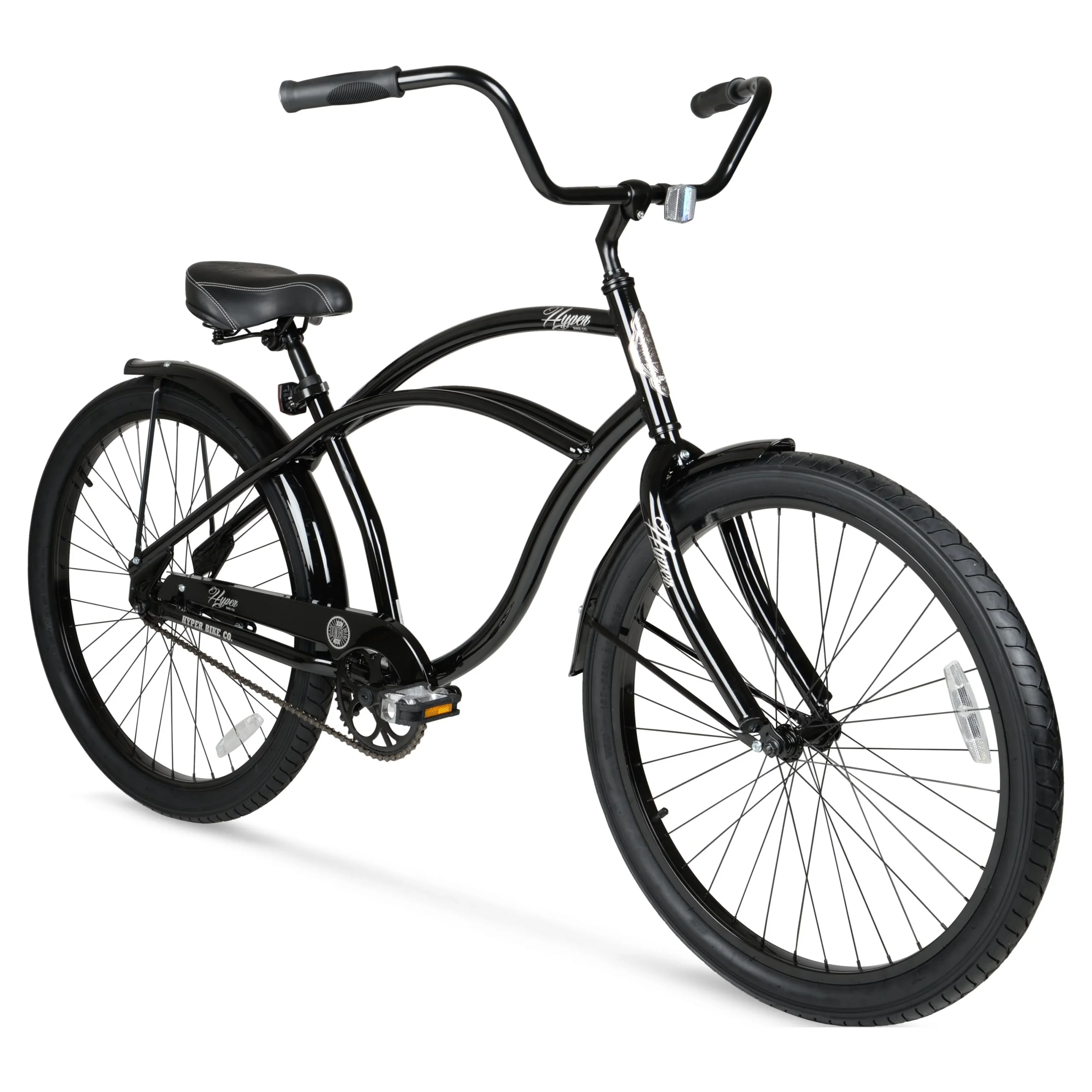 71c3122e647e24cdaceab24c4fe38bbce48861c2727d453bf55bc86141b82ff8.webp Hyper Bicycle Men'S 26 In. Beach Cruiser Bike, Black - Image 1