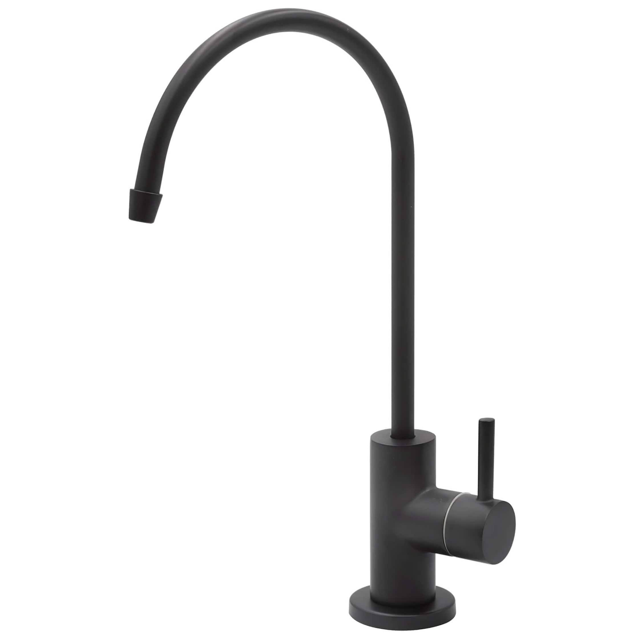 720ee8ef9eeae4f7fa6f6feaeab9a4e0692427fdf2b1d3b1925e76e948a3f409.jpg Express Water Modern Water Filter Faucet - Stainless Steel Matte Black Faucet - 100% Lead-Free Drinking Water Faucet - Image 1