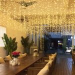 GTSYDING LED Icicle String Lights, Christmas Icicle Lights 16.4ft 216 LEDs Window Curtain Starry Fairy Lights Plug in 8 Modes for Wedding Party
