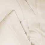 Superior 1200 Thread Count 100% Egyptian Cotton, Soft and Breathable, 2-Piece King Pillowcase Set Solid, Ivory