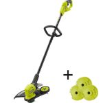 Ryobi P20018BTL-AC One+ 18V 13 in. Cordless Battery String Trimmer/Edger with Extra 3-Pack of Spools (Tool Only)