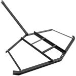 VEVOR Driveway Drag 74 Width Tow Behind Drag Harrow 39 Length 4 Height Driveway Tractor Harrow with 2 Adjustable Bars Heavy Duty Steel Driveway