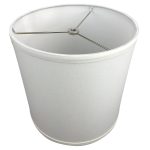 10 in. Top Diameter x 10 in. H x 10 in. Bottom Diameter Linen Cream Drum Lamp Shade