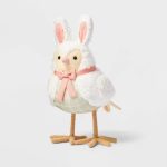 Featherly Friend Easter Fabric Bird Decor Bunny - Spritz