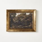 16"x12" Moody Trees Framed Wall Canvas Board - Threshold Designed with Studio McGee