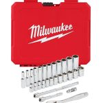 Milwaukee 1/4" Drive 28pc Ratchet & Socket Set - Metric