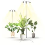 TAURUSY Grow Lights for Indoor Plants Full Spectrum with Detachable Tripod Stand,Dimmable Brightness Indoor Plant Light with Auto On/Off Timer