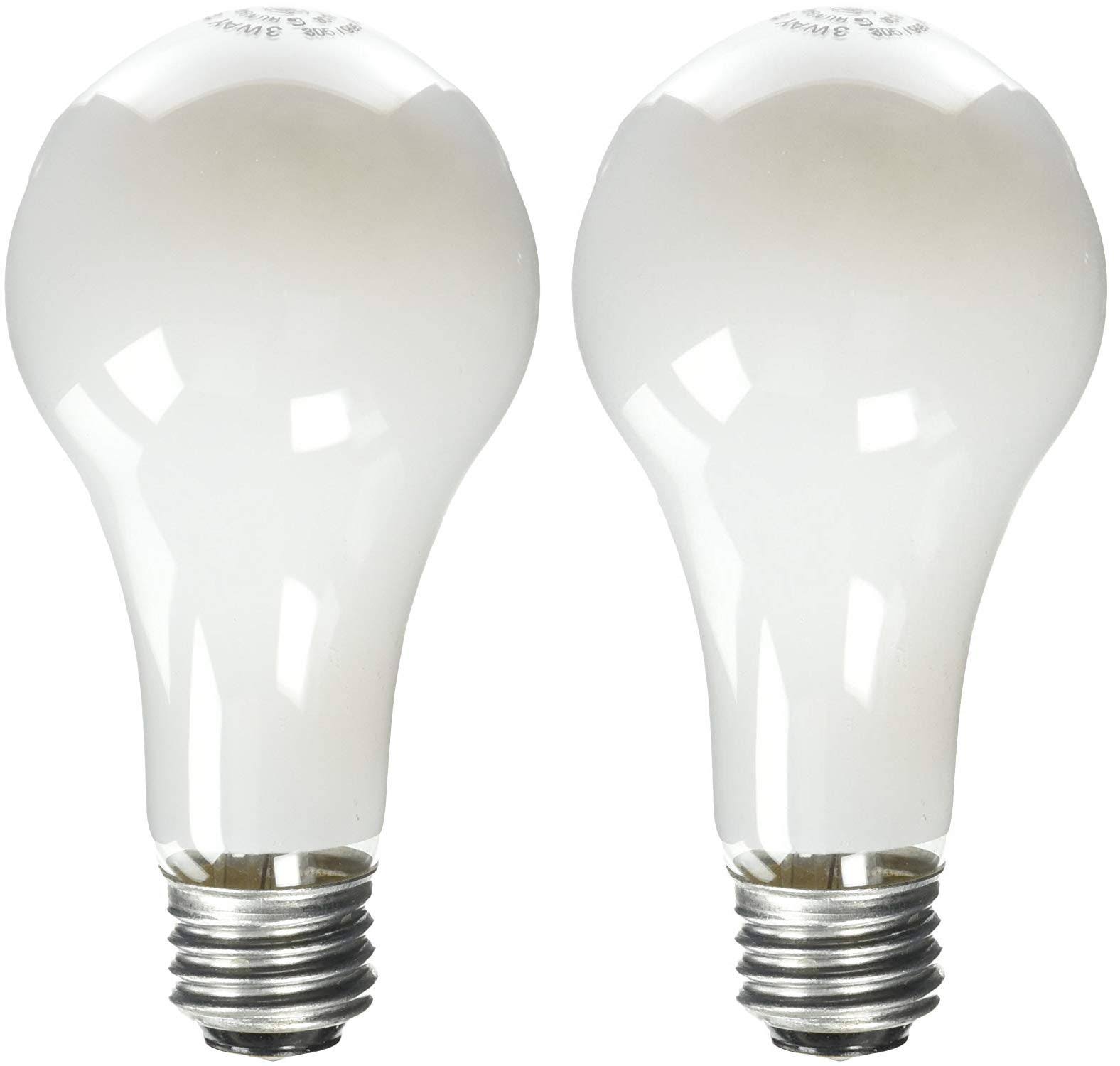 728b83d4b58649204fad40f22a9770d4b7c9b2e86d6beb56775a43d6e7e0716d.jpg GE Lighting 30-Watt - 70-Watt - 100-Watt A21 3-Way, Soft White, (2 Pack) - Image 1