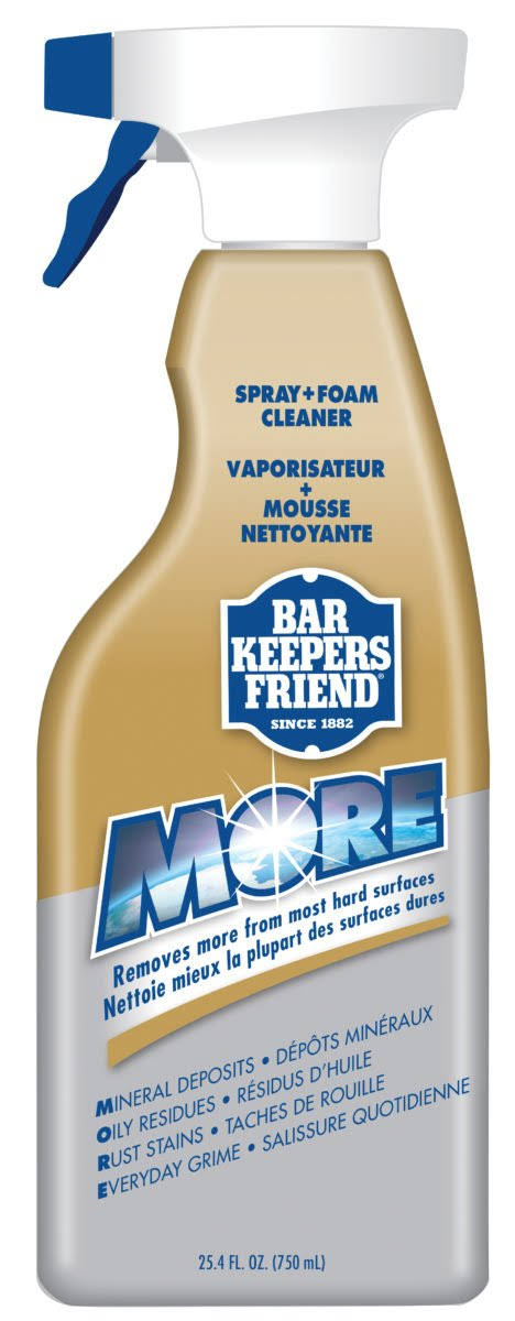 728f70c38f9d98e115bfa97b7f27c9f16a7d7b61d5306f84c43a7f47e62056e9.jpg Bar Keepers Friend Spray & Foam Cleaner - Image 1