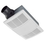 Broan Powerheat 110 CFM 2.0 Sones Heater Exhaust Fan with CCT LED Lighting