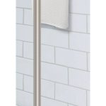 Command Bath Satin Nickel Towel Bar, 4 Large Strips