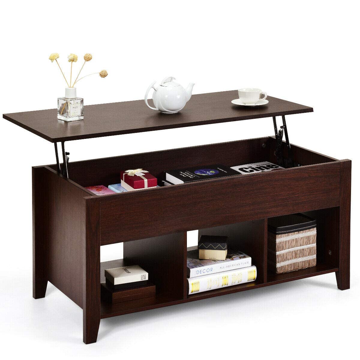 72a923555b3a994386ba744f0b73b2ca8ab2c07e7cb9340c54e70892febef2ae.jpg Wood Lift Top Coffee Table, Modern Coffee Table - Image 1