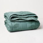 King Vintage Chenille Sunset & Vine Quilt Light Teal - Opalhouse Designed with Jungalow
