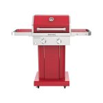 2-Burner Propane Gas Grill in all Red-Instock