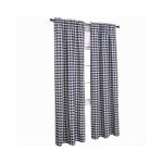 Achim Navy Buffalo Check Window Curtain Panel
