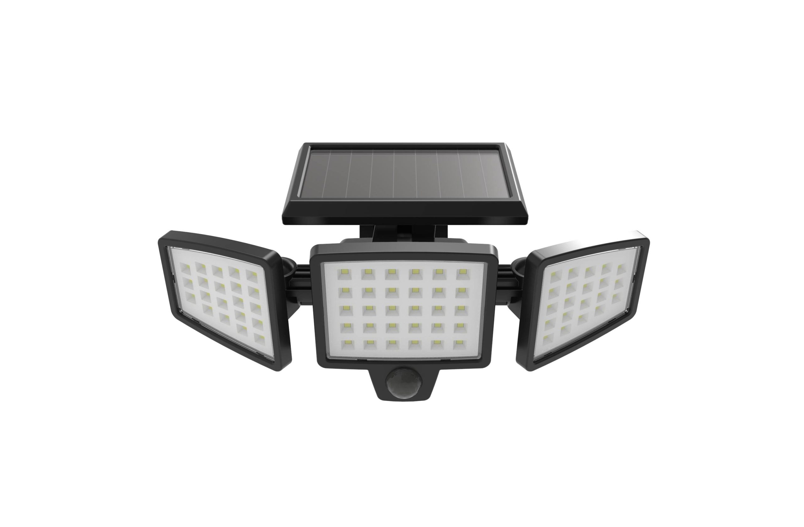 72e4101748289c82fbfa57ff096b70e61e0e7c0a96d2a58194bb55ee20e648fd.jpg Pinegreen Lighting 1500 Lumen 3-Head Solar Security Motion Light - Security Lighting - Image 1