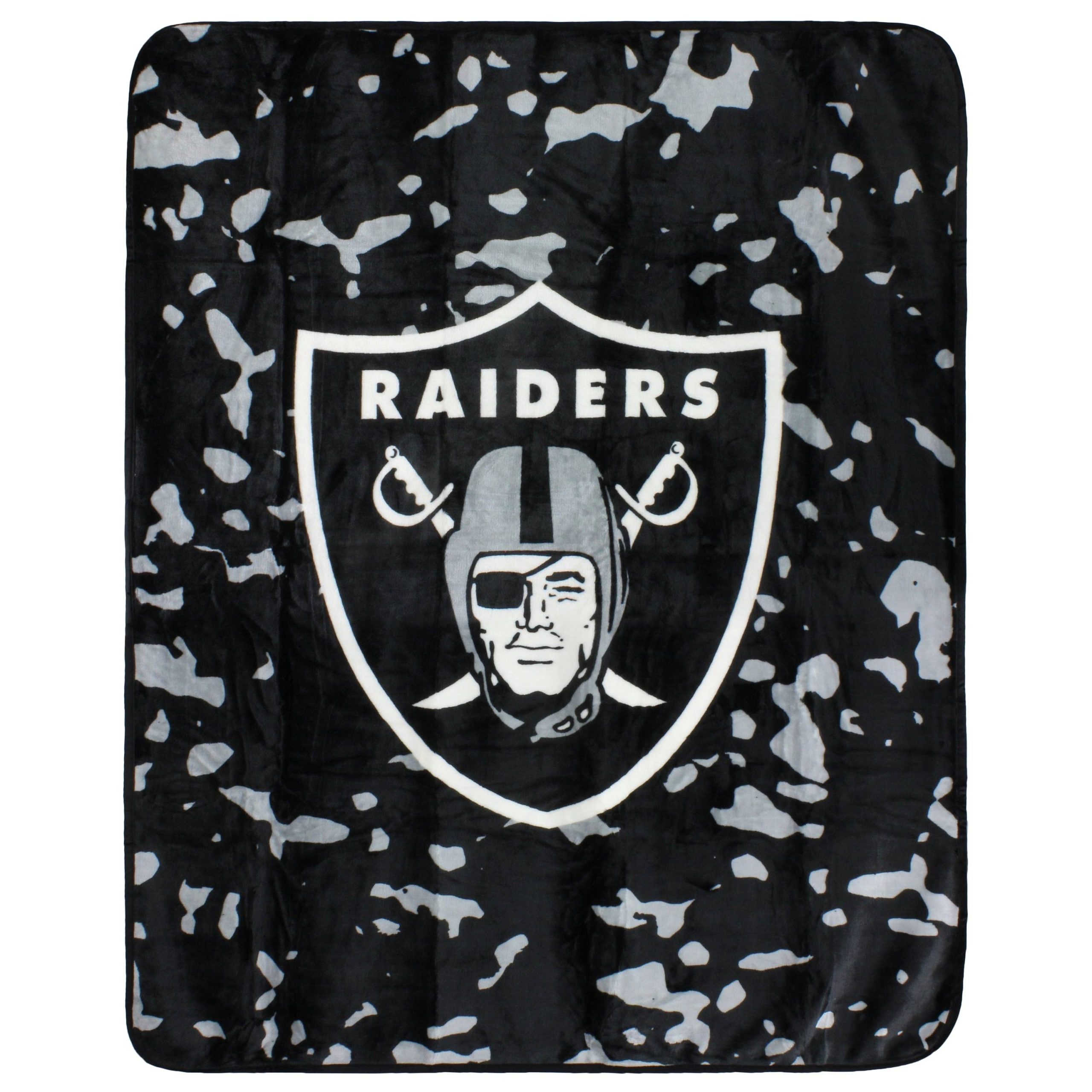 731bc1575c4a47aa7b0f5da4d5e78dd5af989792c1b4645de0fea02dc439d912.jpg College Covers 50 x 60 in. NFL Las Vegas Raiders Throw Blanket - Image 1