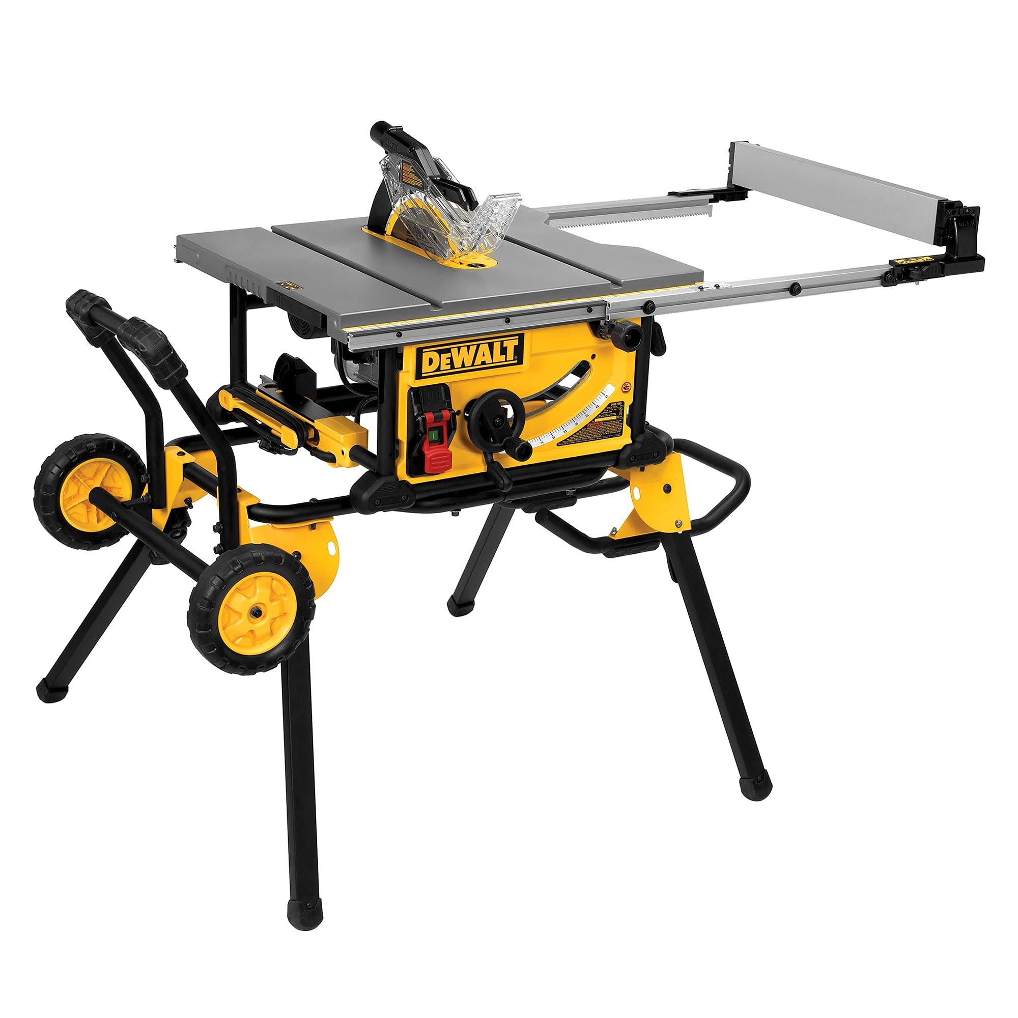 73246bbdcd6c379163211e225cf9fe70696ea7950e7bb570fb6ec7ac0944ab6b.jpg DeWalt 10-Inch Table Saw 32-1/2-Inch Rip Capacity DWE7491RS-Instock - Image 1