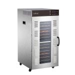 NutriChef Electric Food Dehydrator Machine - 2000-Watt Premium Multi-Tier Meat Beef Jerky Maker Fruit/Vegetable Dryer w/ 20 Shelf Stainless