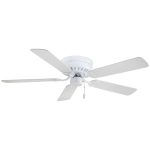 Minka Mesa 52 in. Ceiling Fan - White - White Blades