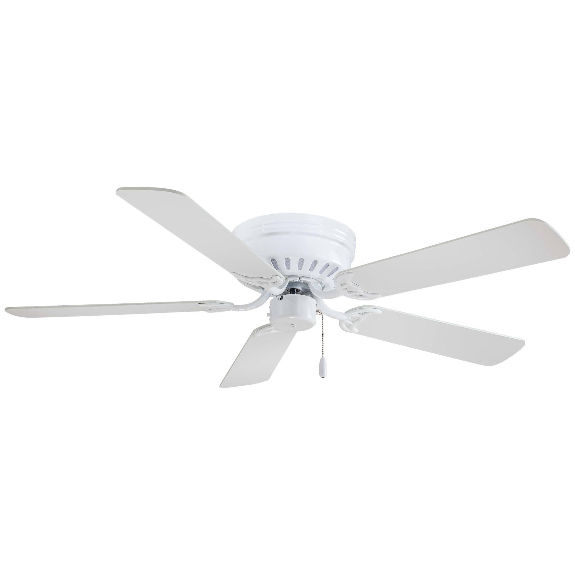 733586f1de378826d85bbf9476ada52e23aa47091dbd04d1517630fd811f92a3.jpg Minka Mesa 52 in. Ceiling Fan - White - White Blades - Image 1