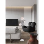 Yearby 65.5" Tree Floor Lamp Mercury Row Finish: Chrome, Shade Color: Frosted White