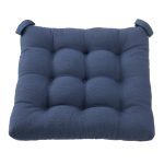 Mainstays Textured Chair Cushion, Navy, 1-Piece, 15.5 inch L x 16 inch W, Size: 15.5 inch x 16 inch x 2.95 inch