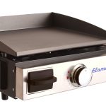 Top Portable Propane Cast Iron Grill Griddle Tabletop for Camping & Tailgating