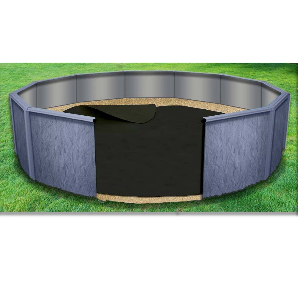 73c4a5ef1dfe6a5b228498dc8a3ba90206b5891f54b4744f42eaab72b943f7b2.jpg Rhino Pad 16' Round Above Ground Cloth Pool Liner Guard, White - Image 1