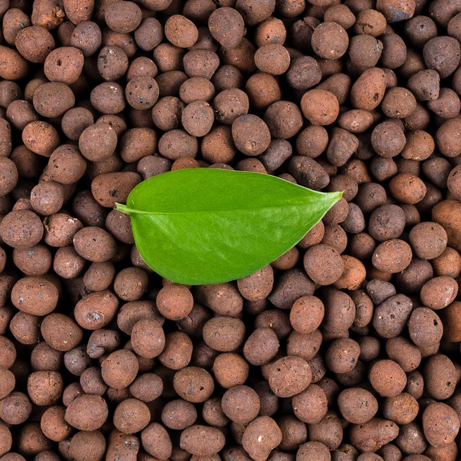 73c8630cb67c859920963bba56d7f5c33ca88028b96c6db9efdaf51f1f6fb696.jpg 10lb Leca for Plants, 4-16mm Small Expanded Clay Pebbles for Hydroponic Growing, Organic Lecca Balls for Indoor Pots Drainage, Aquaponics, Come with - Image 1