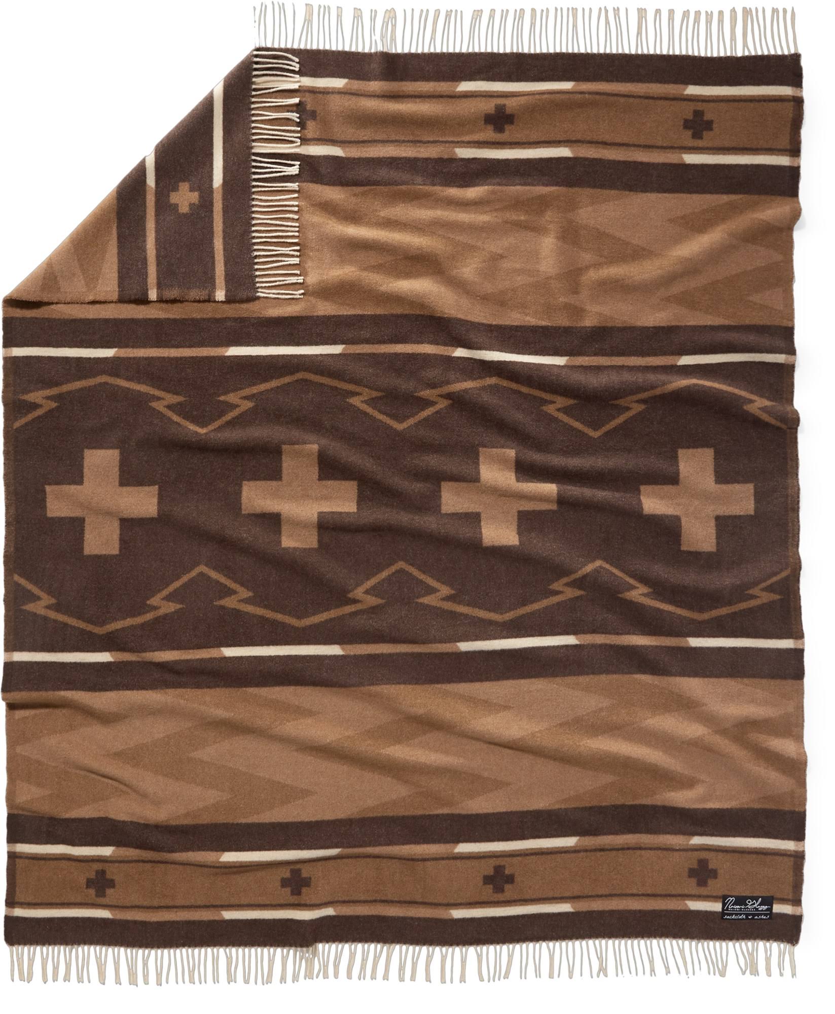 73ddf16a58b72167829861689a6a1d8430fa71a11b1cf33e1ea225482721ea9e.jpg Sackcloth & Ashes Naiomi Glasses Blanket Brown - Image 1