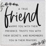 A True Friend Small Talk Square Sign