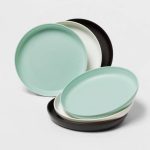 7.3" 6pk Plastic Cool Colors Kids' Plates - Pillowfort
