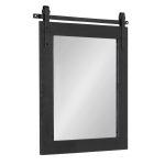Kate and Laurel Cates Rustic Wall Mirror (Black - 22x30)