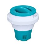 Mainstays Blue Floating Collapsible Pool Chlorine Dispenser for 3" Tablets, 6.9" x 6.9" x 7.3"