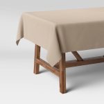120" x 60" Solid Tablecloth Natural - Threshold
