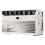 8.000 BTU Window Air Conditioner with WiFi & Remote. Multi-Speed. Eco Mode. White