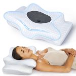 RIDOFTY 5X Pain Relief Cervical Pillow for Neck and Shoulder Support, Adjustable Memory Foam Pillows for Sweet Sleeping, Odorless Ergonomic Contour