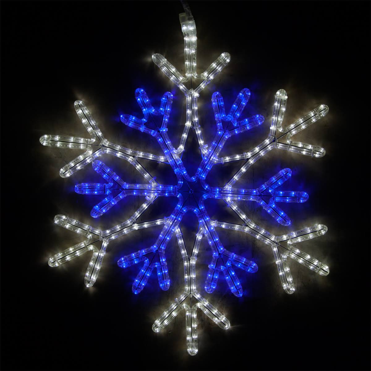 746deb4d2460ee8d4152d12103a9fcdf05e6ee404c4d16bebf37314038842501.jpg Wintergreen Lighting LED Snowflake Light Christmas Decorations Outdoor Snowflake Christmas Lights Christmas Snowflake LED - Image 1
