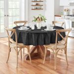 Elrene Elegance Plaid Tablecloth Beige