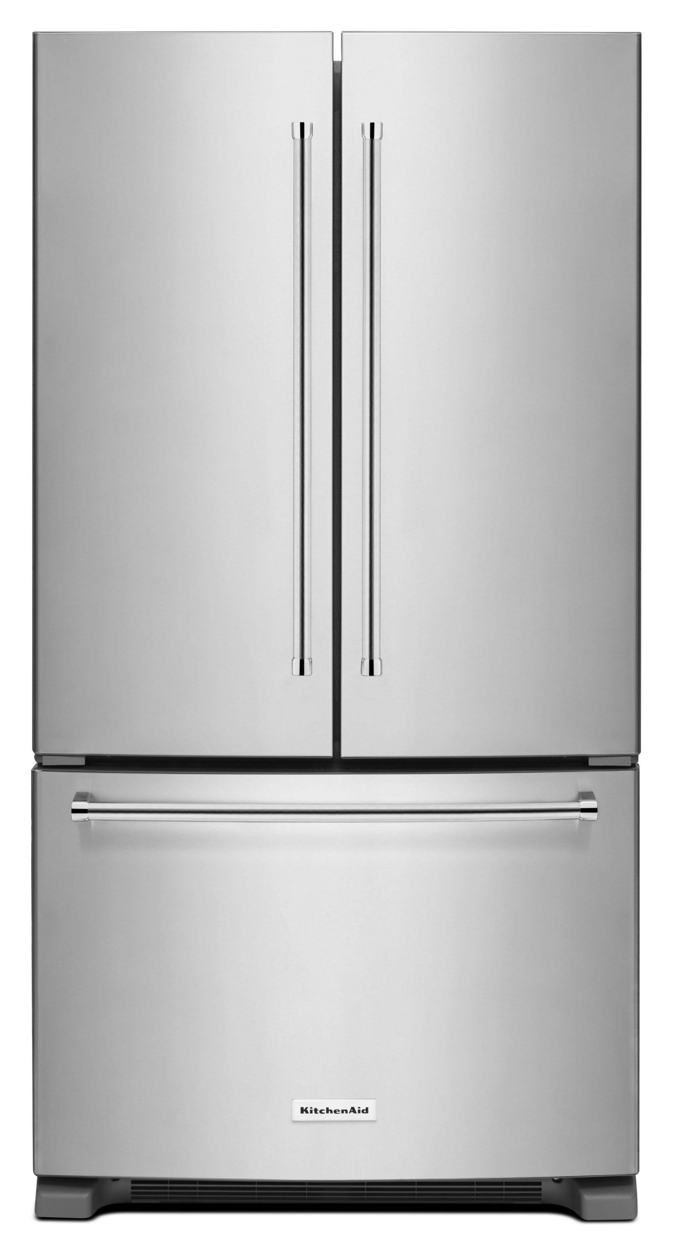 74895654708aa94e0dc251288a4f4dd89efacb93acd427c257b4a52c251de5e8.jpg KitchenAid 20 Cu. ft. 36" Counter-Depth French Door Refrigerator Stainless Steel KRFC300ESS - Image 1
