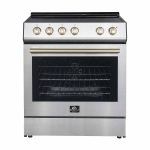 Forno - Leonardo Espresso 30" Electric Range Stainless-Steel