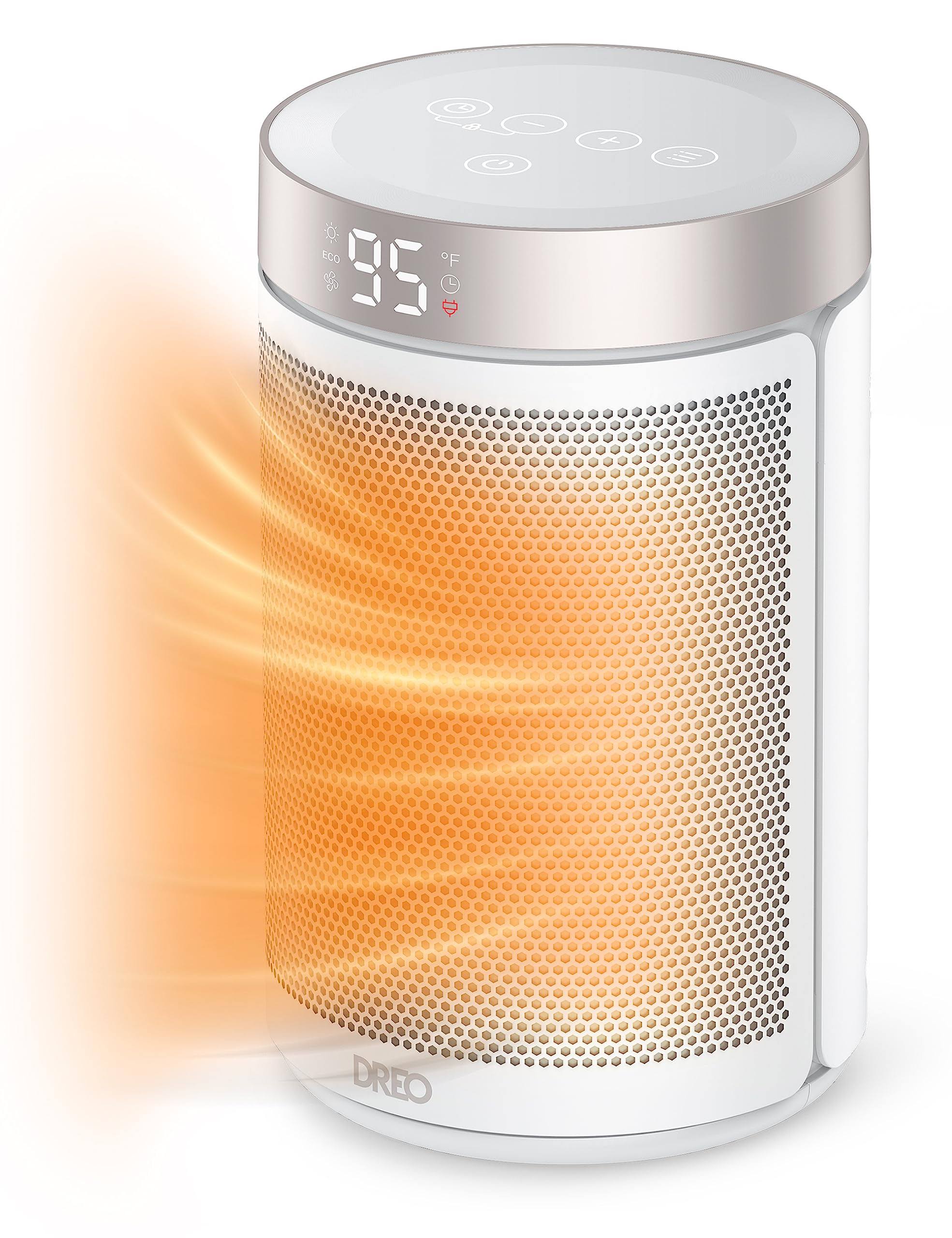 74c57d701663529eb984fdc4ec8580fed80fe91e7cdc6190b914f4baf50e399b.jpg Dreo Space Heaters for Indoor Use, Portable Heater with Thermostat, 1-12H Timer, Eco Mode and Fan Mode, 1500W PTC Ceramic Fast S - Image 1