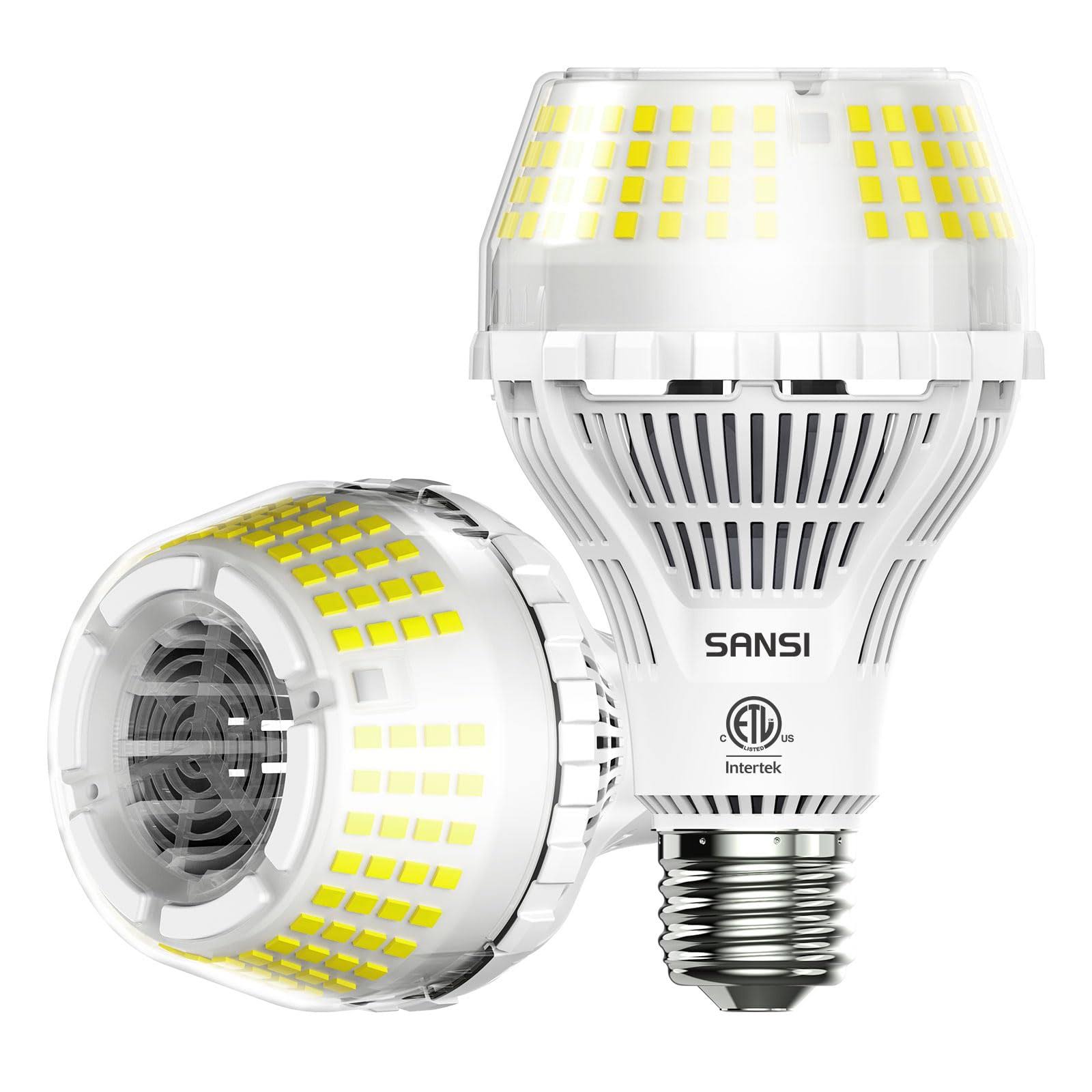 74c74c9cf01fca388d735aa9ccad8036b5a7a9441f47599aa7101595e8c55cc2.jpg SANSI 200W Equivalent LED Light Bulb, 3000 Lumens Super Bright Light Bulb, 5000K Daylight LED Light Bulbs Non-Dimmable, 22-Year Lifetime, A21 E26 2 - Image 1