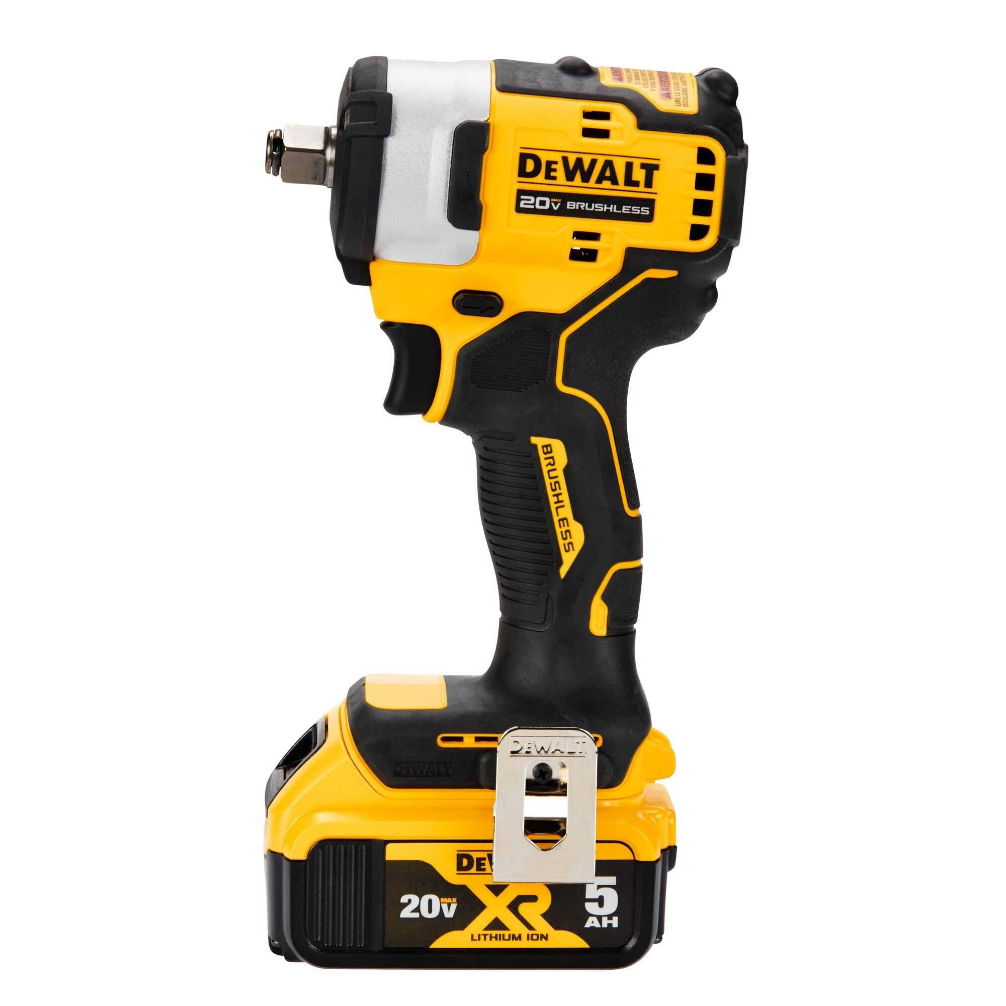 74c7ed32baa275bb95a497b852f14bb5f5571a3a5cde8c870af6d68425c3d656.jpg DeWalt 20V Max Impact Wrench 1/2in Cordless Hog Ring Anvil Kit - DCF911P2 - Image 1