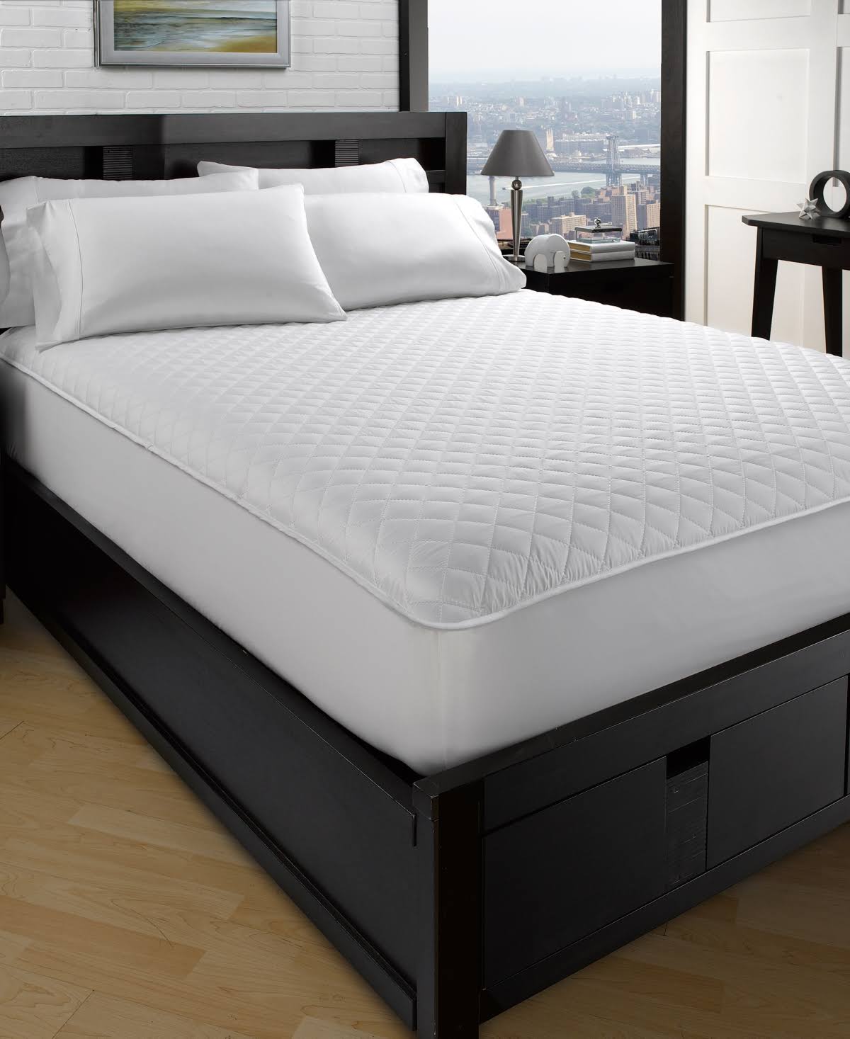 Ella Jayne Allergy-Free Mattress Protector, Full, White, Full