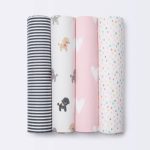 Flannel Baby Blankets Puppies - Cloud Island 4pk