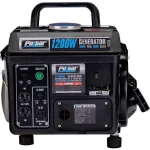 Pulsar G1200SG Portable Gas - Powered Generator with Carrying Handle, 1200W, Black/Gray