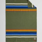 Pendleton Rocky Mountain National Park Wool Throw Blanket with Carrier | Unisex | Multi | Wool